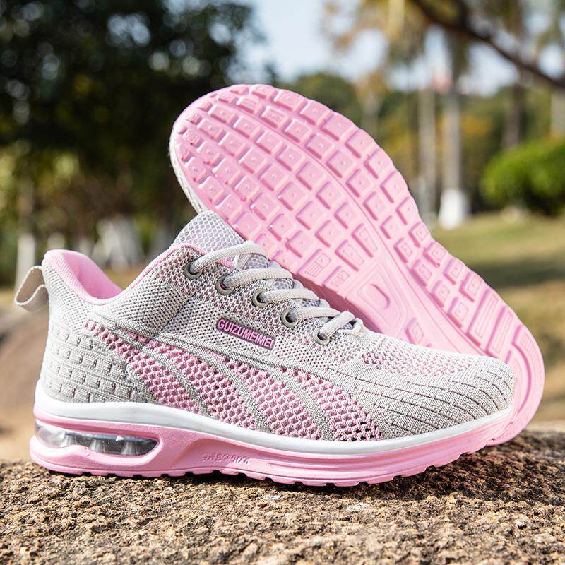 和诚鞋业2025夏季透气软底跑鞋休闲鞋子防滑气垫减震跑步鞋女款运