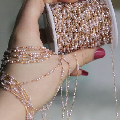 diy迷你手工饰品珍珠链