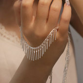 diy项链饰品配件服装 纯铜电泳厚银保色 银色流苏链条 辅料