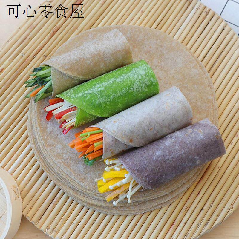 荞麦卷饼全麦饼皮无糖精0低脂肪春饼面皮乔麦杂粮五谷杂粮纯薄饼