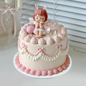 仿真蛋糕模型网红流行卡通女孩小公主塑胶假样品橱窗摆放道具定制