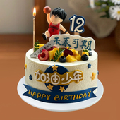 网红新款 仿真蛋糕模型青少年可定制塑胶假蛋糕样品橱窗摆设道具