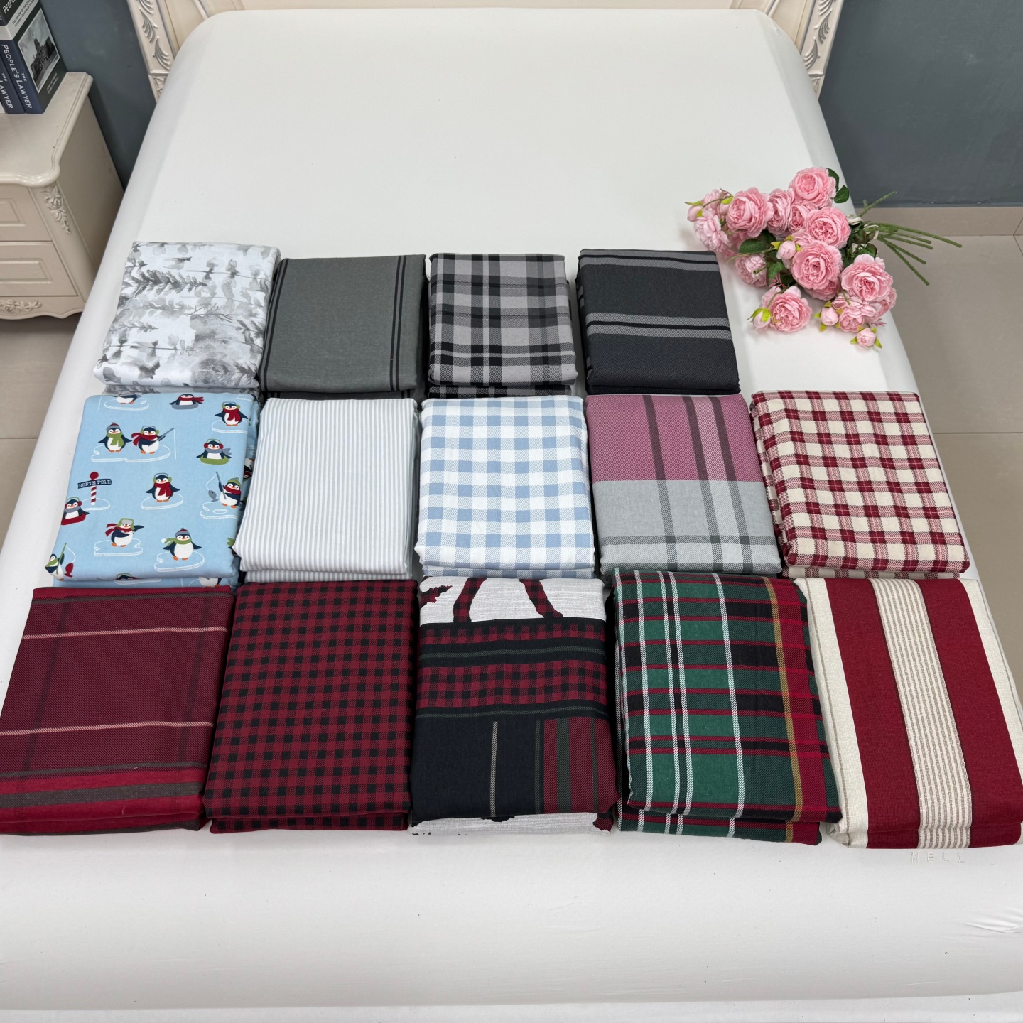 微瑕出口全棉拉绒磨毛床单双人