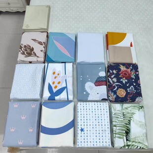 品牌余D~40支纯棉斜纹印花双人床单活性印花单品床上13372全棉