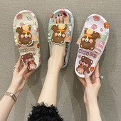 踩屎感男浴室内家居家用洗澡防滑情侣凉拖鞋 夏季 可爱外穿 女款 拖鞋