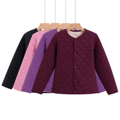 奶奶小棉袄内胆外穿加绒加厚大码 妈妈装 德绒棉衣中老年人女装 外套