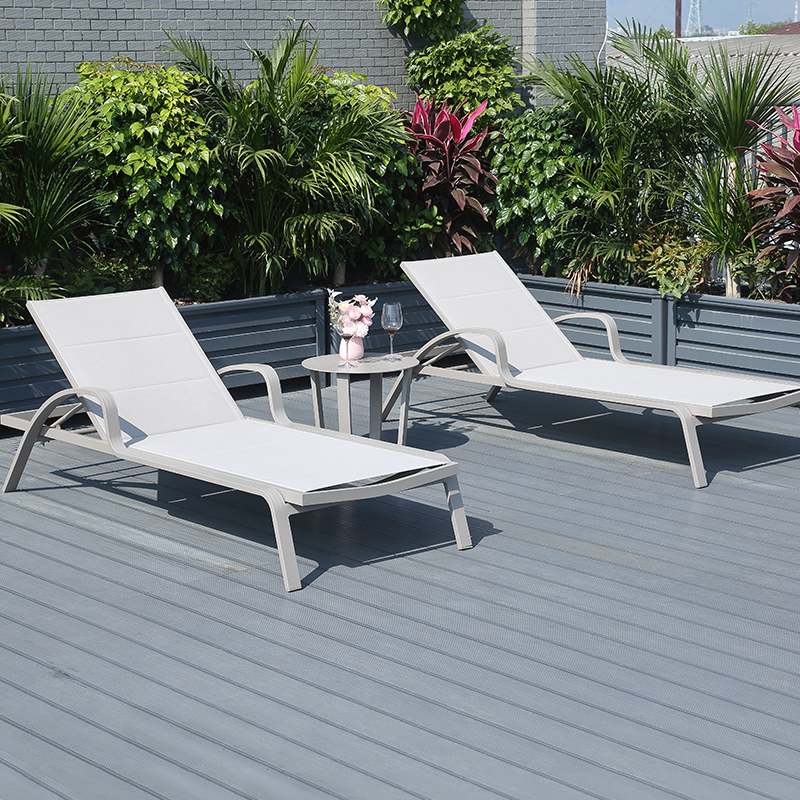 户外躺床别墅露台铝合金防水防晒