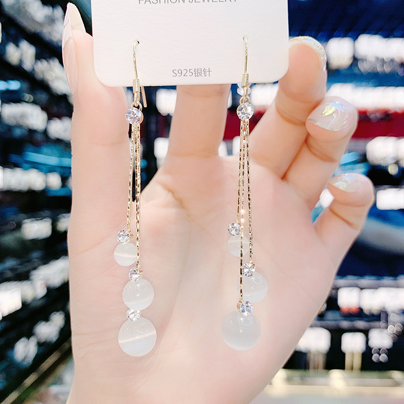 新款流苏高级感时尚网红猫眼石