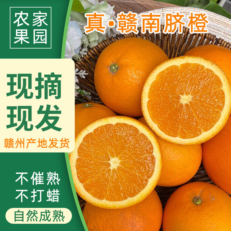 赣州果园直发正宗江西赣南脐橙手剥橙子扶农产品