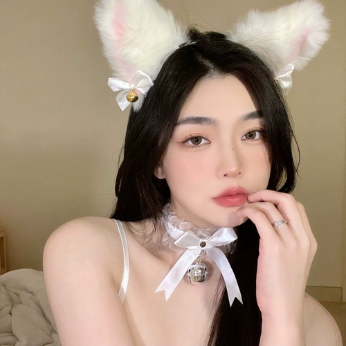 Ободок, чокер, колокольчик, шпильки для волос, милый рождественский кролик, лиса, енот, xэллоуин