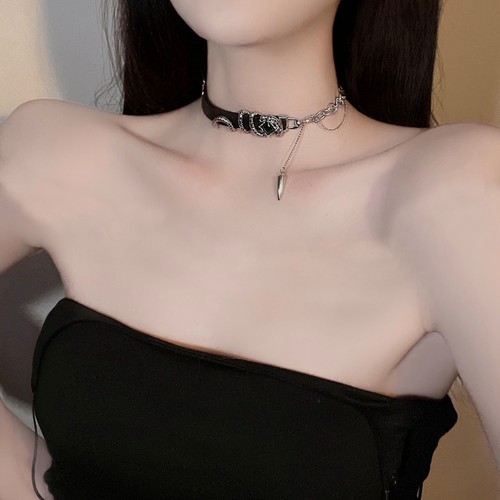 choker拼接项圈女脖颈链高级感