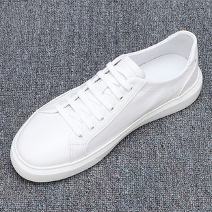 纯皮男鞋2026新款头层牛皮小白鞋男透气真皮软底休闲板鞋男款夏季