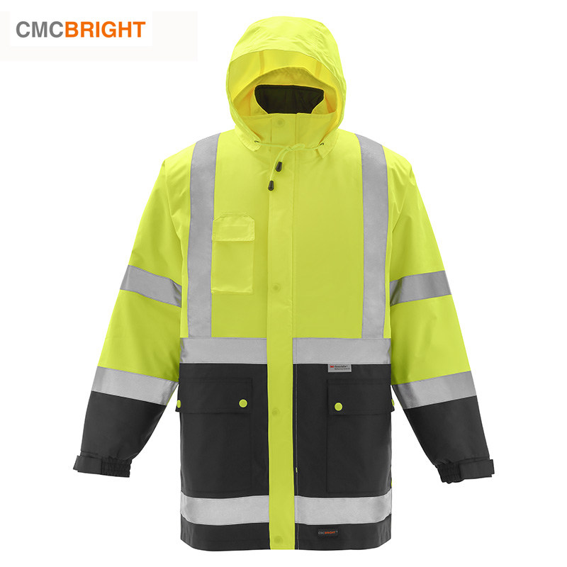 Cmcbright三合一防寒服007014Y新雪丽绒保暖可拆卸3M反光条棉衣
