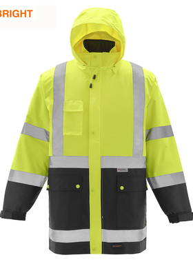 Cmcbright三合一防寒服007014Y新雪丽绒保暖可拆卸3M反光条棉衣