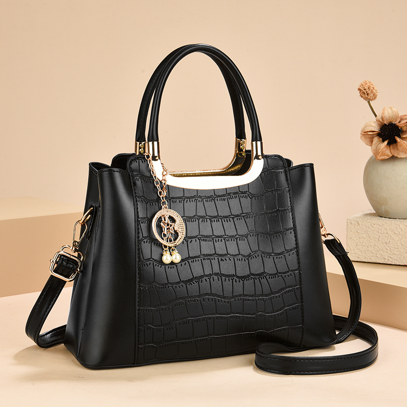 狮岭包包2025原产地工厂店新款白沟女软皮手提高级感斜挎包鳄鱼纹