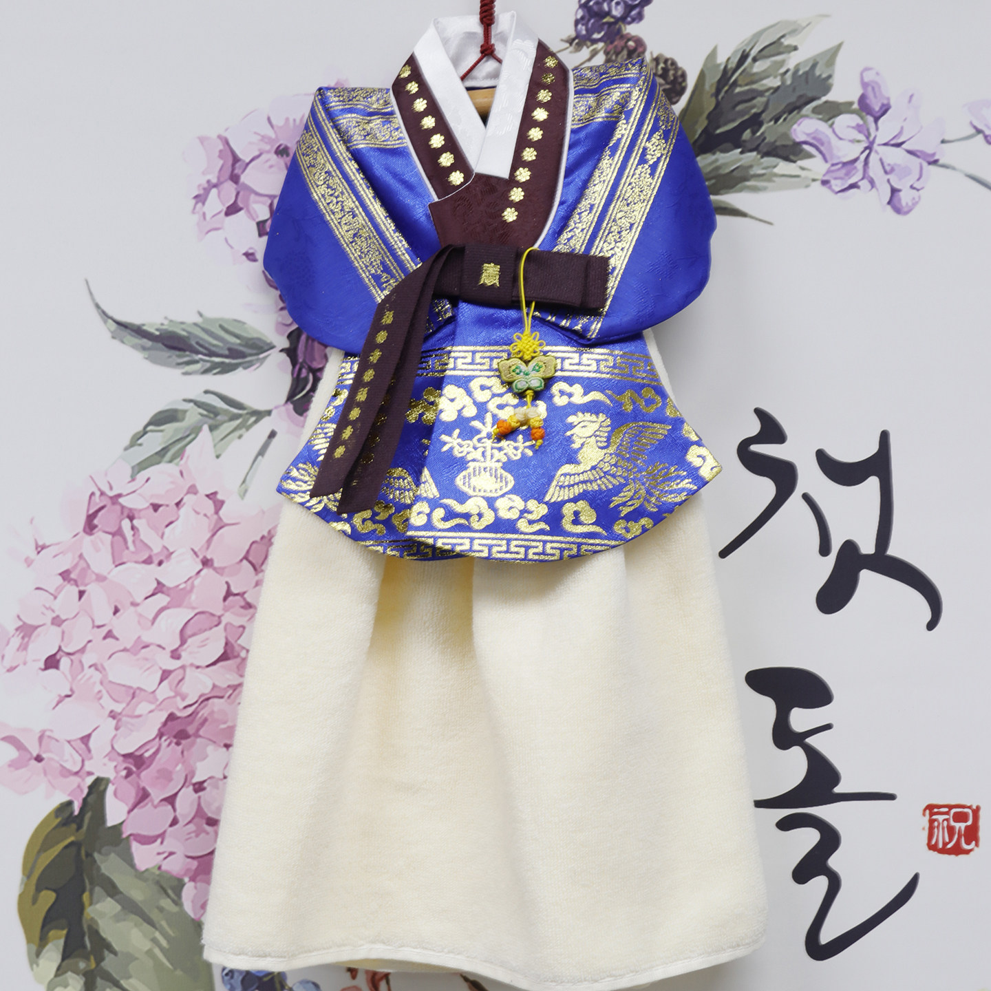 新品手工可爱创意朝鲜民族烫金韩服/新婚伴手礼/礼品礼物挂件挂饰