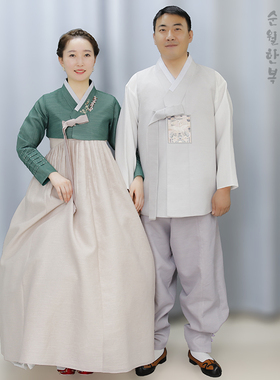2022年夏季定制新郎新娘婚庆情侣韩服婚礼敬酒礼服公子公主服Q106