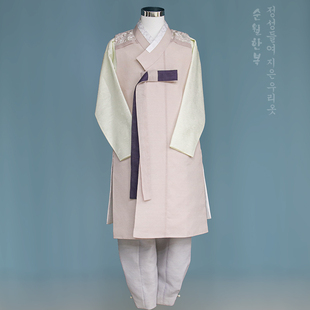 延边定制新款改良男装/新郎韩服短款马甲/主持人演讲礼服/E100222