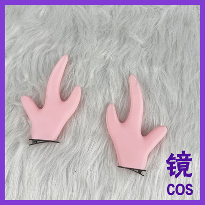 王者荣耀 瑶 原皮COS 鹿角头饰道具定制制作