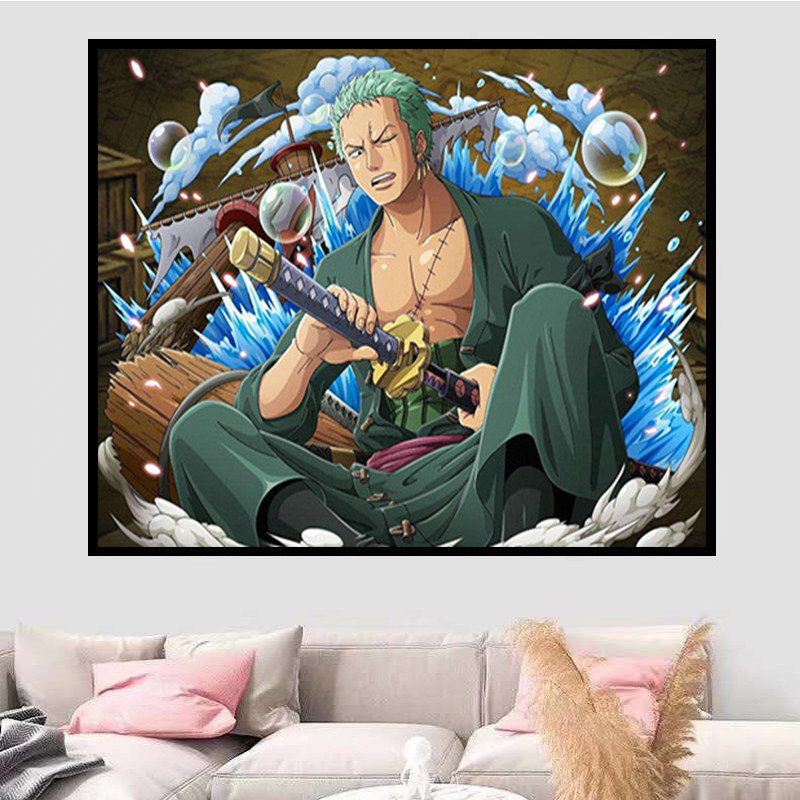 海贼王索隆霸气拔刀卡通动漫