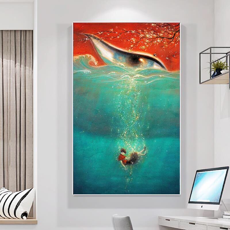 动漫卡通大鱼海棠贴钻画