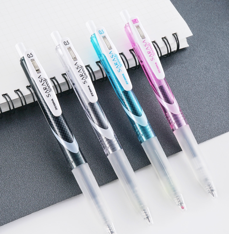 日本zebra斑马jjz33按动笔中学生学霸考试专用速干黑色水笔0.5mm
