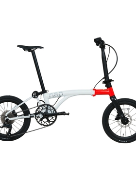 JAVA佳沃NEO三折叠车碳纤维前叉16寸349桶轴油碟9速折叠自行车