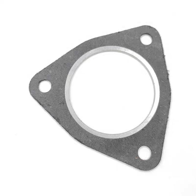 适用于长安逸动 1.5三元催化接口垫 排气管前节密封垫 三角包邮