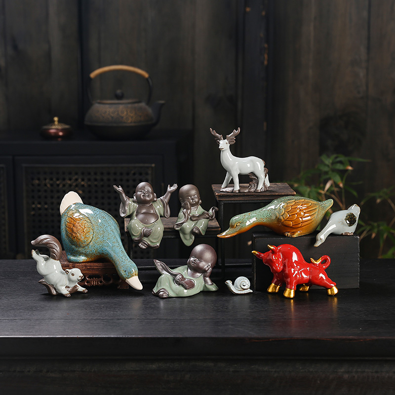 万达陶瓷小摆件客厅小鹿
