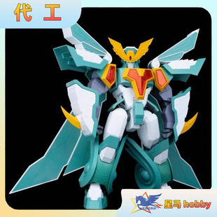 创模玩 魔动王 拼装模型 光能使者 超级风暴使者 风飘侠 重涂上色