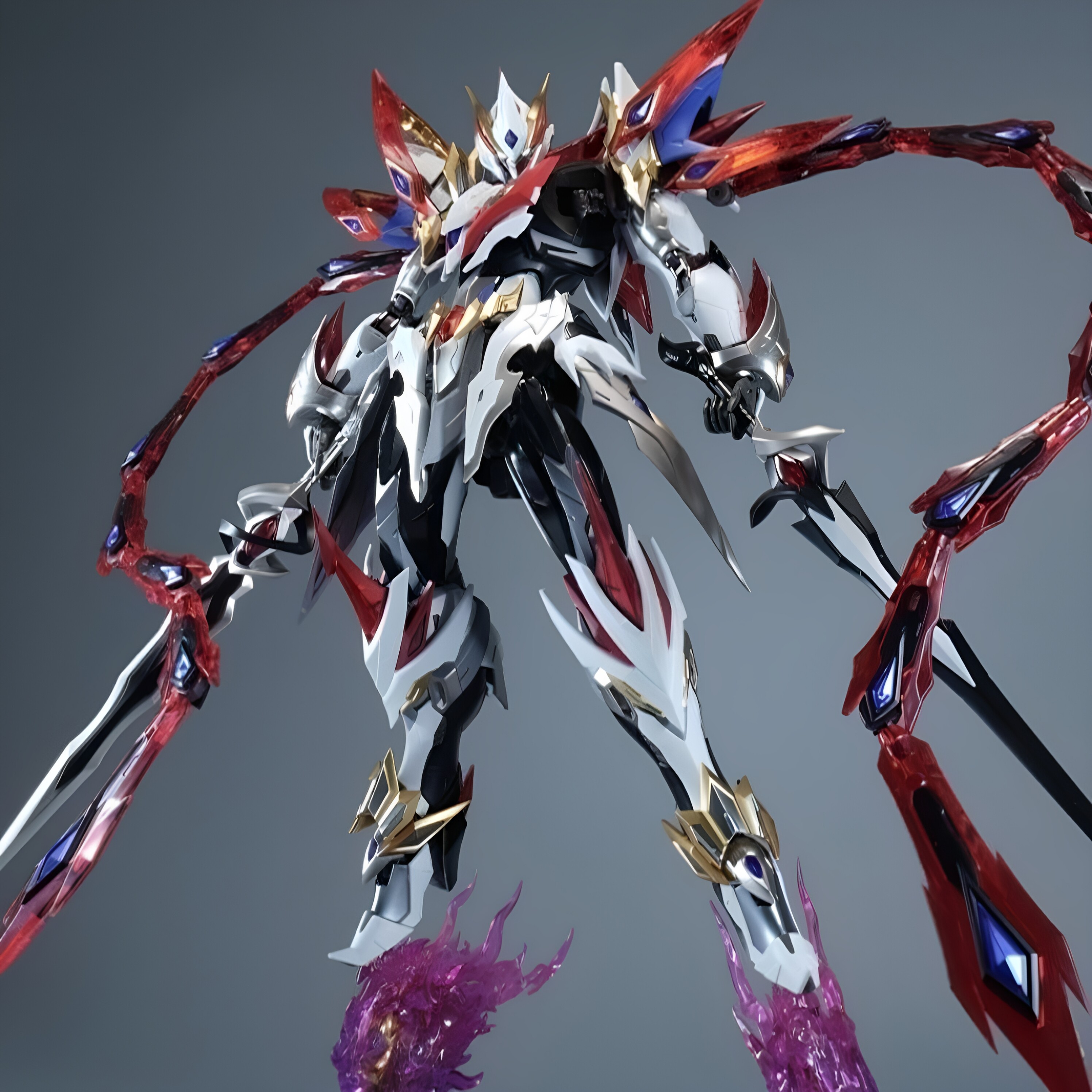 现货摩动核天英星 威武色哪吒 限定色 国创拼装机甲 拼装模型手办图片