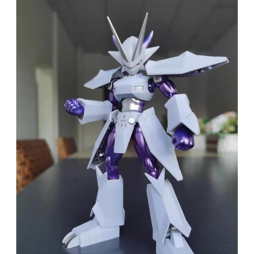 万代  FRS 数码宝贝 数码暴龙 金甲龙兽 改色白紫 动画版