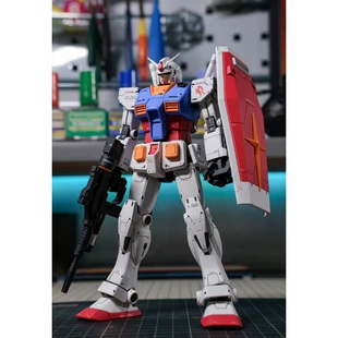万代 MG 元祖高达 RX-78-2 GUNDAM Ver.GTO 拼装模型 代工板喷