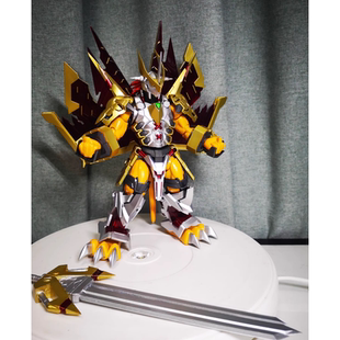 金属色拼装 万代 喷涂代工 胜利形态GK件 可动模型 FRS战斗暴龙兽