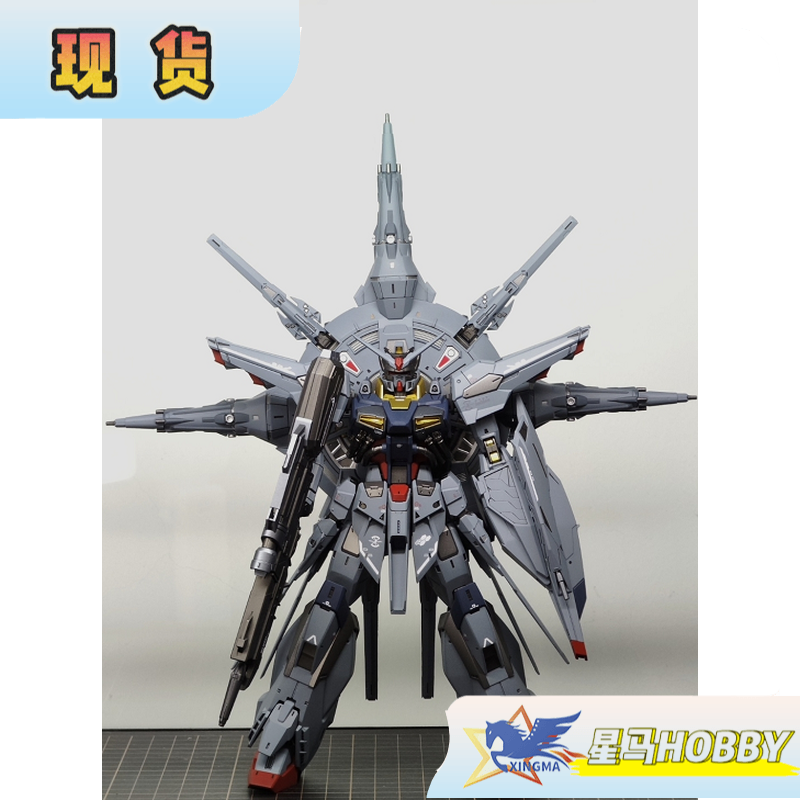 代工上色万代 MG 1/100 神意高达 普通版 天帝 神谕 高达拼装模型