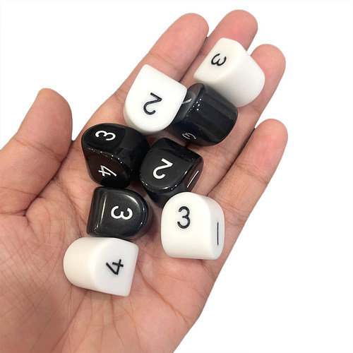 D4特殊形状4面骰子1234数字四面异形不规则色子(D&D)桌游配件Dice