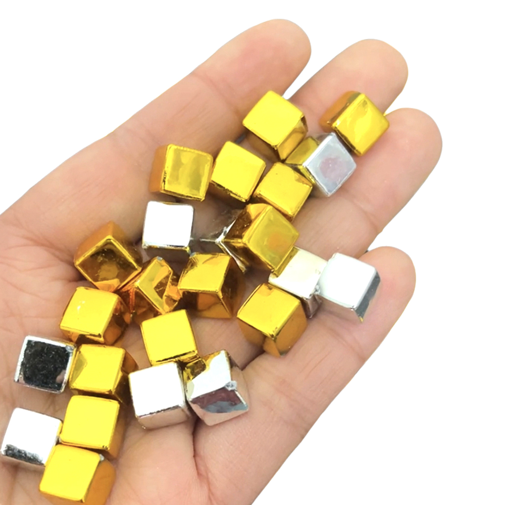 8mm实色金色银色方块正方体方形token指示物桌游配件标记指示物