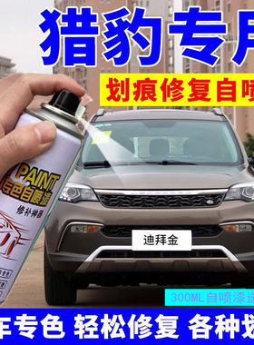 猎豹cs10cs9汽车补漆笔迪拜金划痕修复白色自喷漆油漆笔修补黑色