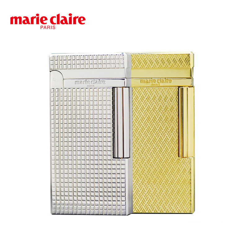 日本原装进口嘉人marie claire充气打火机铜双面深雕商务礼品火机