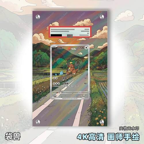 袋兽扩展画宝可梦卡牌PSA评级卡亚克力卡套PTCG透明展示框