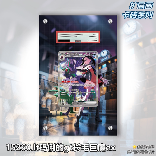 玛俐的长毛巨魔ex扩展画宝可梦卡牌展示框PSA评级卡PTCG卡套