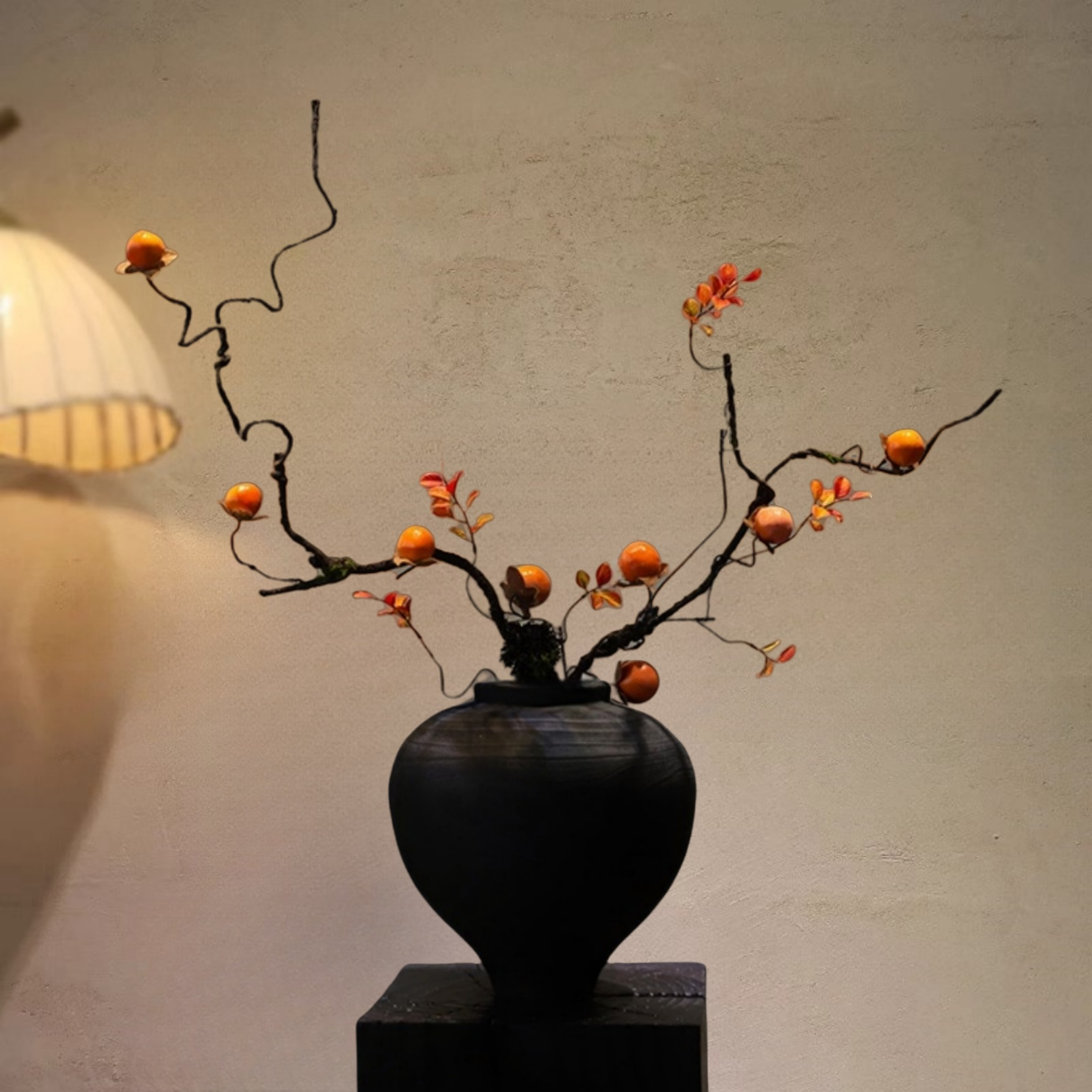 侘寂风黑色树脂花瓶禅意宋韵摆件民宿复古木纹咖啡厅家居桌面装饰,家居饰品,花瓶,淘宝优惠券,粉丝福利购,淘宝优惠卷