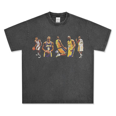 科比Kobe美式球星水洗宽松短袖潮