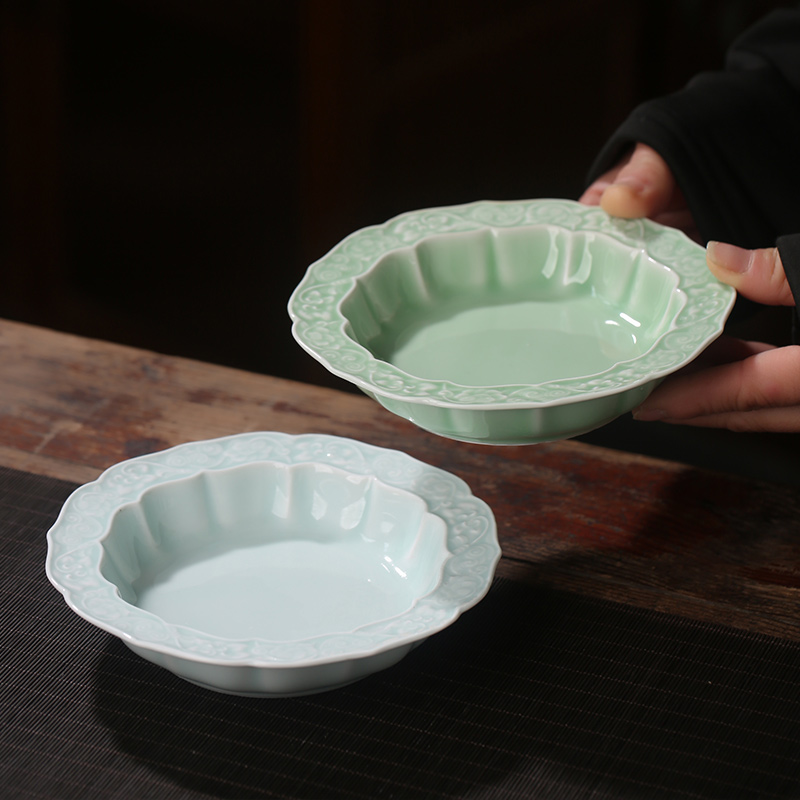 景德镇陶瓷釉下彩果盘商用冷菜盘