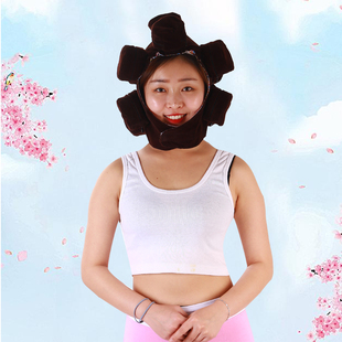 植绒头部艾灸帽脑部耳部无烟纯铜艾灸盒12孔头部艾灸器