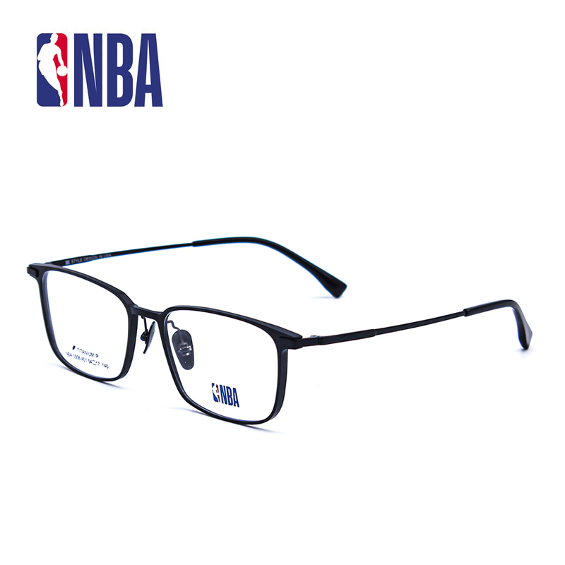 NBA3506 男女潮款可配近视眼镜框架复古大框防蓝光纯钛金属架全框