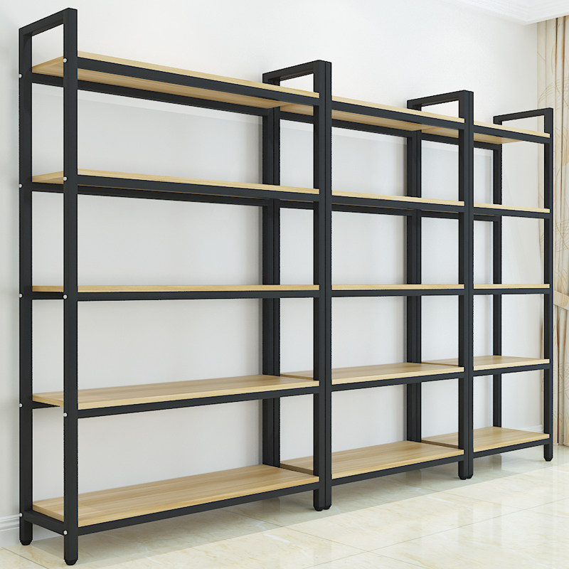 货架置物架多层铁架木板储藏室地下室储物间阳台家用储物架展示架