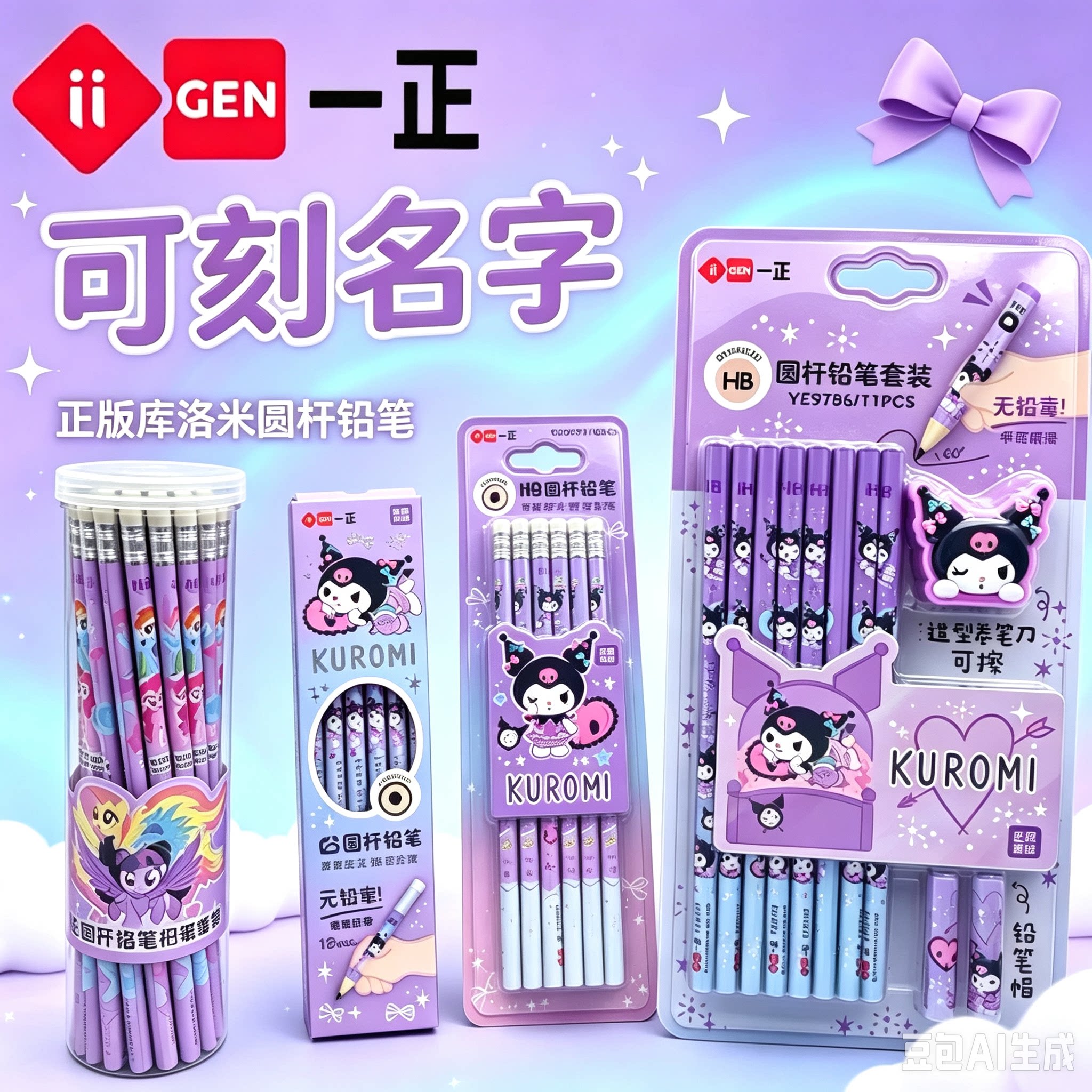 带橡皮头不易断30支圆杆铅笔一正