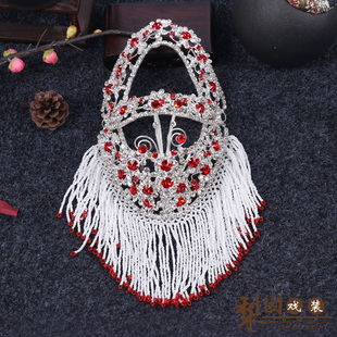 戏曲水钻头面京剧青衣花旦头面头饰后三件后宝七彩钻头饰后簪围