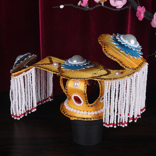 戏曲京剧霸王别姬虞姬头饰 如意冠 古装武则天平顶冠娘娘头冠戏帽